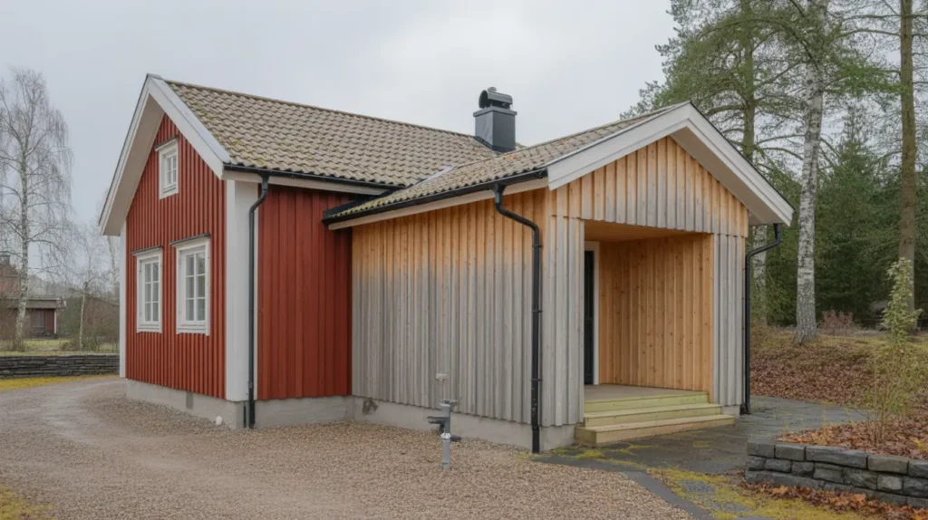 tillbyggnad av entr och ny farstukvist i eskilsby landvetter